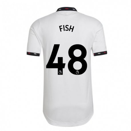 Kandiny Naisten Will Fish #48 Valkoinen Vieraspaita 2022/23 Lyhythihainen Paita T-paita
