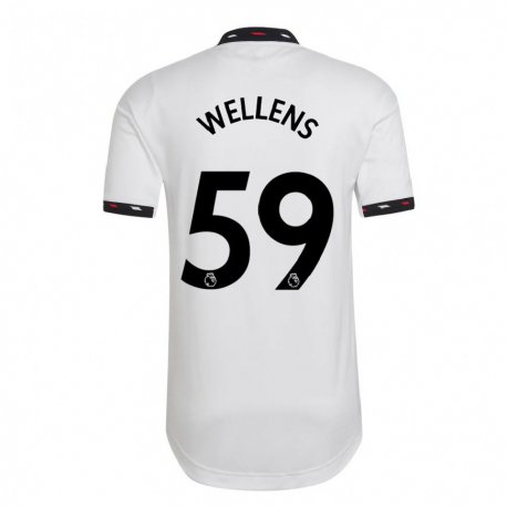 Kandiny Naisten Charlie Wellens #59 Valkoinen Vieraspaita 2022/23 Lyhythihainen Paita T-paita