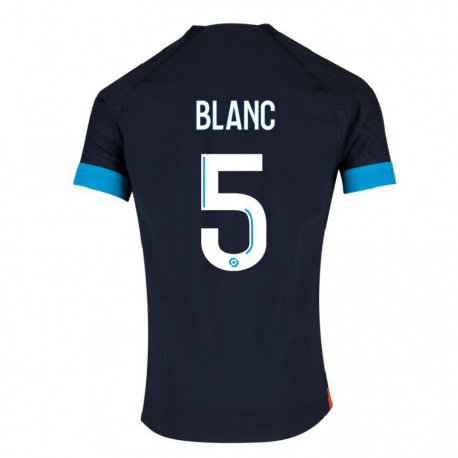 Kandiny Naisten Amandine Blanc #5 Musta Olympia Vieraspaita 2022/23 Lyhythihainen Paita T-paita