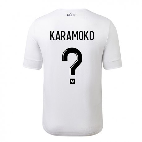 Kandiny Naisten Ibrahim Karamoko #0 Valkoinen Crimson Vieraspaita 2022/23 Lyhythihainen Paita T-paita