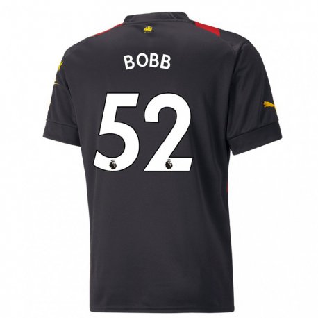 Kandiny Naisten Oscar Bobb #52 Musta Punainen Vieraspaita 2022/23 Lyhythihainen Paita T-paita