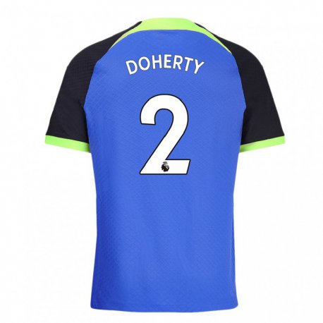 Kandiny Naisten Matt Doherty #2 Sinivihreä Vieraspaita 2022/23 Lyhythihainen Paita T-paita