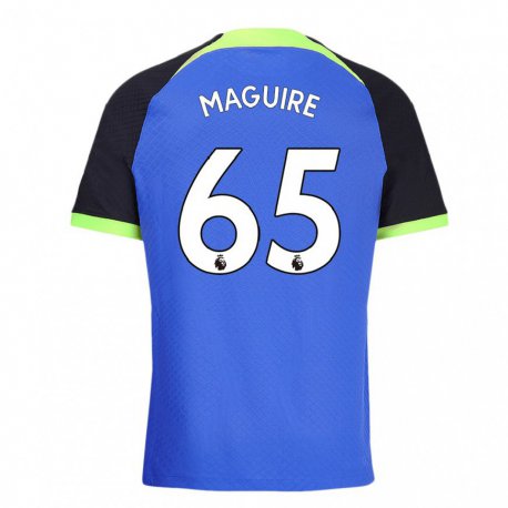 Kandiny Naisten Aaron Maguire #65 Sinivihreä Vieraspaita 2022/23 Lyhythihainen Paita T-paita