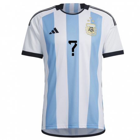 Kandiny Lapset Argentiinan Nimesi #0 Valkoinen Taivas Sininen Kotipaita 22-24 Lyhythihainen Paita T-paita
