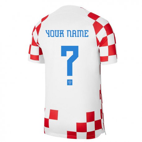 Kandiny Lapset Kroatian Nimesi #0 Punainen Valkoinen Kotipaita 22-24 Lyhythihainen Paita T-paita