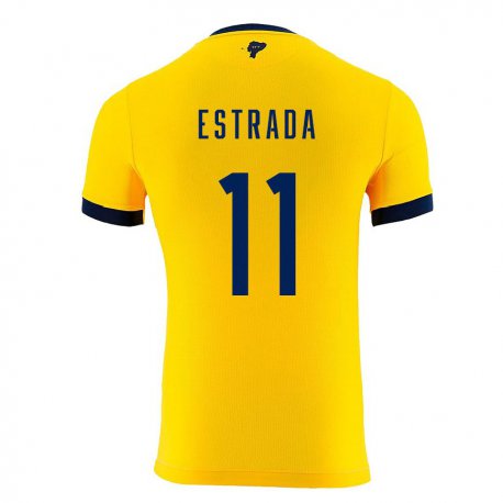 Kandiny Lapset Ecuadorin Michael Estrada #11 Keltainen Kotipaita 22-24 Lyhythihainen Paita T-paita