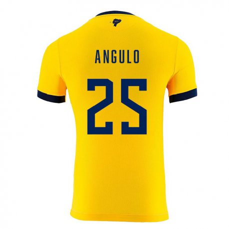 Kandiny Lapset Ecuadorin Nilson Angulo #25 Keltainen Kotipaita 22-24 Lyhythihainen Paita T-paita