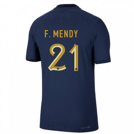 Kandiny Lapset Ranskan Ferland Mendy #21 Laivastonsininen Kotipaita 22-24 Lyhythihainen Paita T-paita