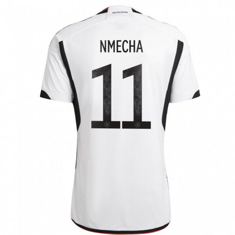 Kandiny Lapset Saksan Lukas Nmecha #11 Valkoinen Musta Kotipaita 22-24 Lyhythihainen Paita T-paita