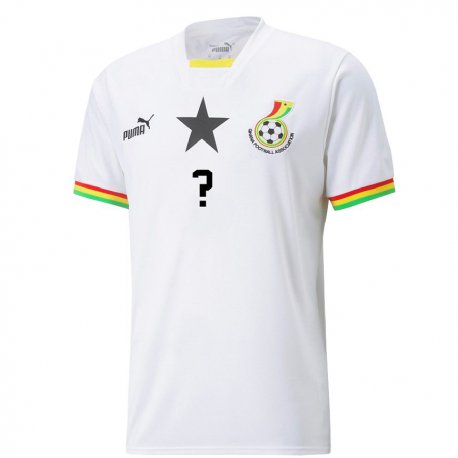 Kandiny Lapset Ghanan Nimesi #0 Valkoinen Kotipaita 22-24 Lyhythihainen Paita T-paita