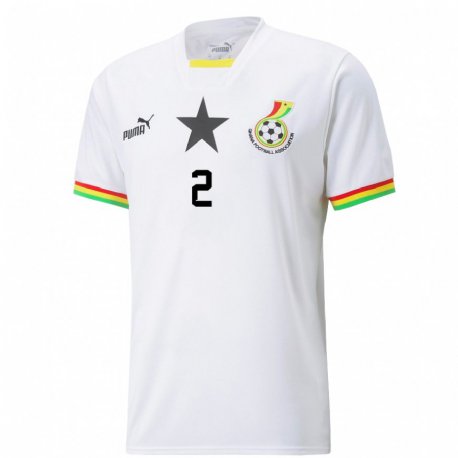 Kandiny Lapset Ghanan Tariq Lamptey #2 Valkoinen Kotipaita 22-24 Lyhythihainen Paita T-paita