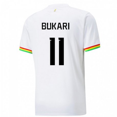 Kandiny Lapset Ghanan Osman Bukari #11 Valkoinen Kotipaita 22-24 Lyhythihainen Paita T-paita