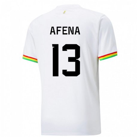 Kandiny Lapset Ghanan Felix Afena-gyan #13 Valkoinen Kotipaita 22-24 Lyhythihainen Paita T-paita