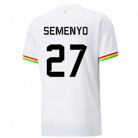 Kandiny Lapset Ghanan Antoine Semenyo #27 Valkoinen Kotipaita 22-24 Lyhythihainen Paita T-paita