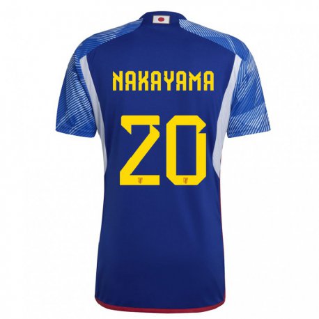 Kandiny Lapset Japanin Yuta Nakayama #20 Kuninkaallisen Sininen Kotipaita 22-24 Lyhythihainen Paita T-paita