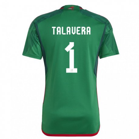 Kandiny Lapset Meksikon Alfredo Talavera #1 Vihreä Kotipaita 22-24 Lyhythihainen Paita T-paita