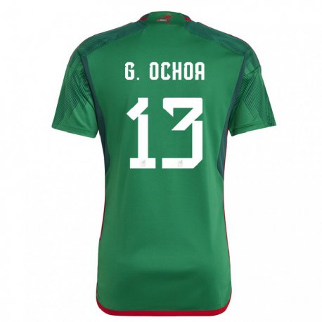 Kandiny Lapset Meksikon Guillermo Ochoa #13 Vihreä Kotipaita 22-24 Lyhythihainen Paita T-paita