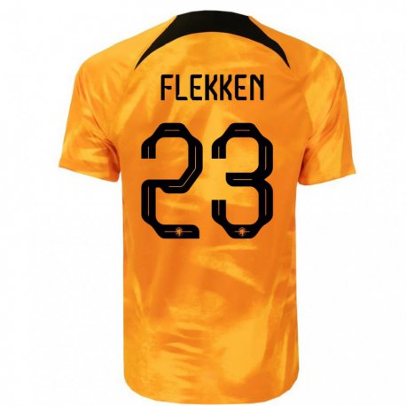 Kandiny Lapset Alankomaiden Mark Flekken #23 Laseroranssi Kotipaita 22-24 Lyhythihainen Paita T-paita