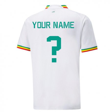 Kandiny Lapset Senegalin Nimesi #0 Valkoinen Kotipaita 22-24 Lyhythihainen Paita T-paita