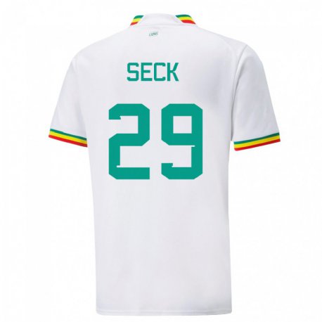 Kandiny Lapset Senegalin Demba Seck #29 Valkoinen Kotipaita 22-24 Lyhythihainen Paita T-paita