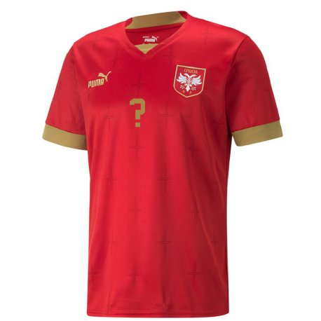 Kandiny Lapset Serbian Nimesi #0 Punainen Kotipaita 22-24 Lyhythihainen Paita T-paita