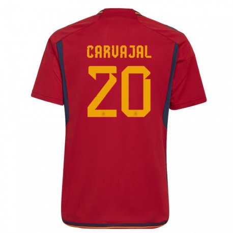 Kandiny Lapset Espanjan Daniel Carvajal #20 Punainen Kotipaita 22-24 Lyhythihainen Paita T-paita