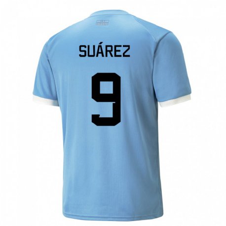 Kandiny Lapset Uruguayn Luis Suarez #9 Sininen Kotipaita 22-24 Lyhythihainen Paita T-paita