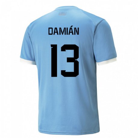 Kandiny Lapset Uruguayn Damian Suarez #13 Sininen Kotipaita 22-24 Lyhythihainen Paita T-paita