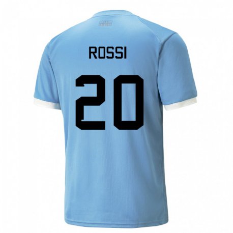 Kandiny Lapset Uruguayn Diego Rossi #20 Sininen Kotipaita 22-24 Lyhythihainen Paita T-paita
