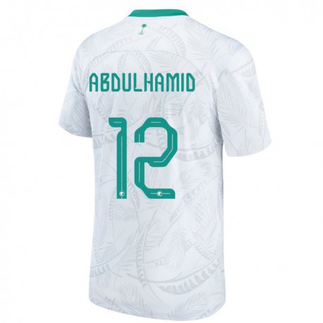 Kandiny Lapset Saudi-arabian Saud Abdulhamid #12 Valkoinen Kotipaita 22-24 Lyhythihainen Paita T-paita