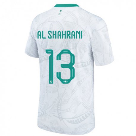 Kandiny Lapset Saudi-arabian Yaseer Al Shahrani #13 Valkoinen Kotipaita 22-24 Lyhythihainen Paita T-paita