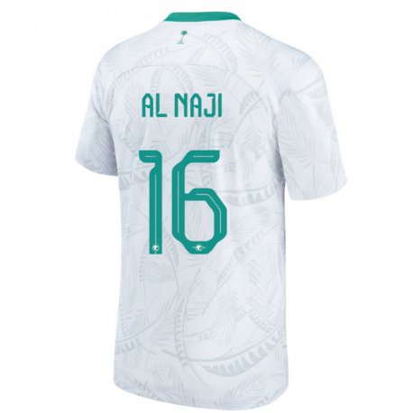 Kandiny Lapset Saudi-arabian Sami Al Naji #16 Valkoinen Kotipaita 22-24 Lyhythihainen Paita T-paita