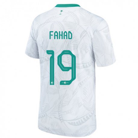 Kandiny Lapset Saudi-arabian Fahad Al Muwallad #19 Valkoinen Kotipaita 22-24 Lyhythihainen Paita T-paita