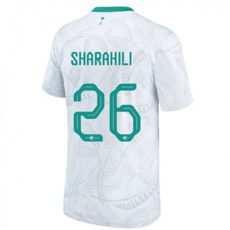 Kandiny Lapset Saudi-arabian Riyadh Sharahili #26 Valkoinen Kotipaita 22-24 Lyhythihainen Paita T-paita