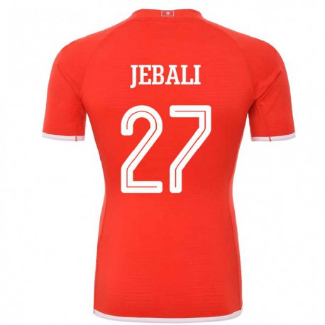Kandiny Lapset Tunisian Issam Jebali #27 Punainen Kotipaita 22-24 Lyhythihainen Paita T-paita