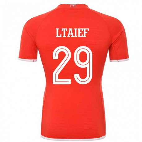 Kandiny Lapset Tunisian Sayfallah Ltaief #29 Punainen Kotipaita 22-24 Lyhythihainen Paita T-paita
