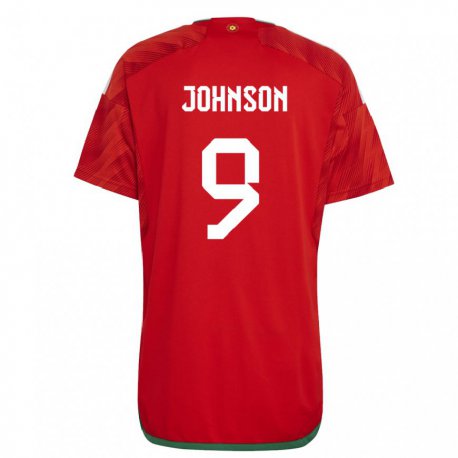 Kandiny Lapset Walesin Brennan Johnson #9 Punainen Kotipaita 22-24 Lyhythihainen Paita T-paita