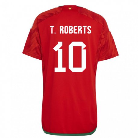 Kandiny Lapset Walesin Tyler Roberts #10 Punainen Kotipaita 22-24 Lyhythihainen Paita T-paita