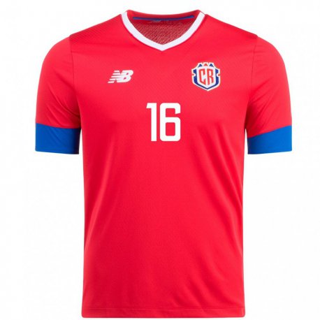 Kandiny Lapset Costa Rican Aaron Suarez #16 Punainen Kotipaita 22-24 Lyhythihainen Paita T-paita
