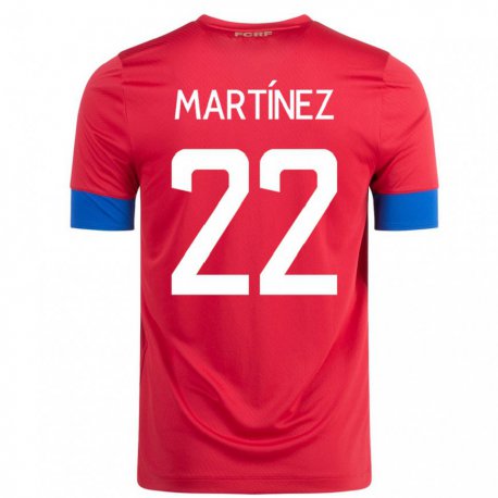 Kandiny Lapset Costa Rican Carlos Martinez #22 Punainen Kotipaita 22-24 Lyhythihainen Paita T-paita