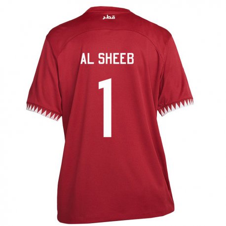 Kandiny Lapset Qatarin Saad Al Sheeb #1 Kastanjanruskea Kotipaita 22-24 Lyhythihainen Paita T-paita