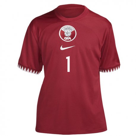 Kandiny Lapset Qatarin Saad Al Sheeb #1 Kastanjanruskea Kotipaita 22-24 Lyhythihainen Paita T-paita