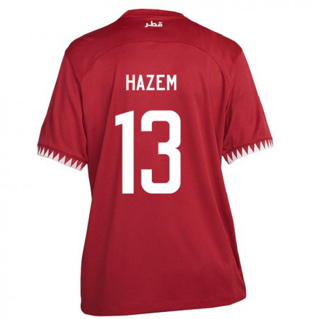 Kandiny Lapset Qatarin Hazem Shehata #13 Kastanjanruskea Kotipaita 22-24 Lyhythihainen Paita T-paita