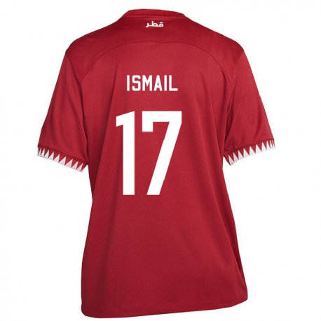 Kandiny Lapset Qatarin Ismail Mohamad #17 Kastanjanruskea Kotipaita 22-24 Lyhythihainen Paita T-paita