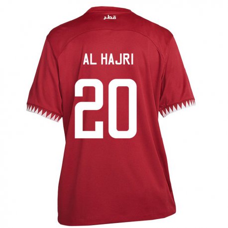 Kandiny Lapset Qatarin Salem Al Hajri #20 Kastanjanruskea Kotipaita 22-24 Lyhythihainen Paita T-paita