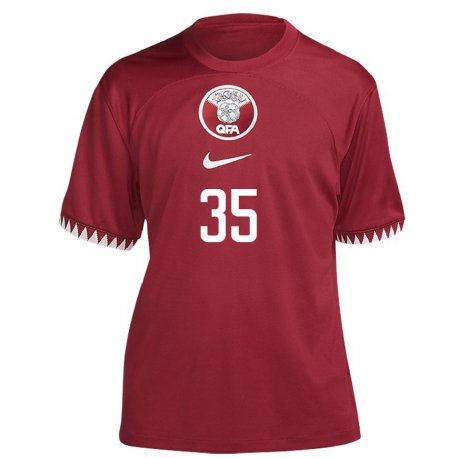 Kandiny Lapset Qatarin Osamah Al Tairi #35 Kastanjanruskea Kotipaita 22-24 Lyhythihainen Paita T-paita
