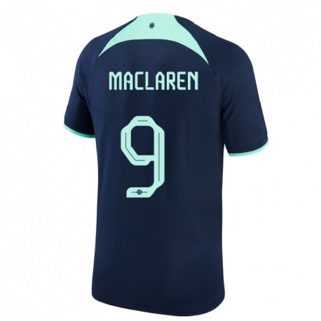 Kandiny Lapset Australian Jamie Maclaren #9 Tummansininen Vieraspaita 22-24 Lyhythihainen Paita T-paita
