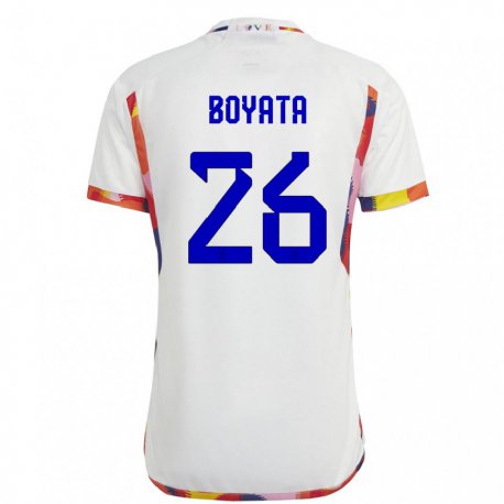 Kandiny Lapset Belgian Dedryck Boyata #26 Valkoinen Vieraspaita 22-24 Lyhythihainen Paita T-paita
