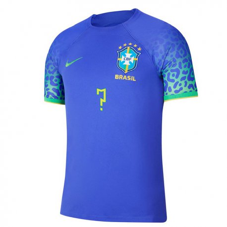 Kandiny Lapset Brasilian Nimesi #0 Sininen Vieraspaita 22-24 Lyhythihainen Paita T-paita