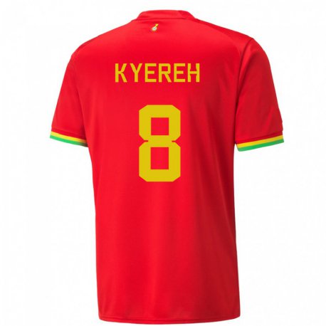 Kandiny Lapset Ghanan Daniel-kofi Kyereh #8 Punainen Vieraspaita 22-24 Lyhythihainen Paita T-paita